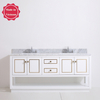72 inch white floor mounted Bathroom Vanity