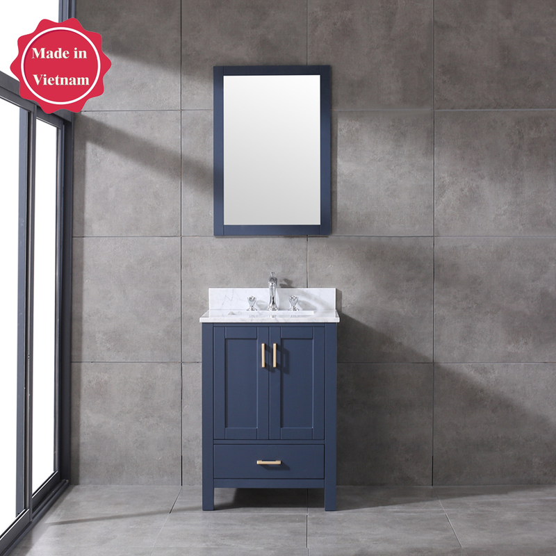 small 24 inch navy blue Bathroom Vanity