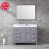 48 inch dark grey floor mounted Bathroom Vanity