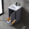 small grey free standing Bathroom Vanity