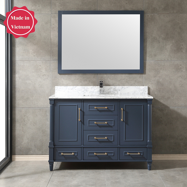 48 inch blue free standing Bathroom Vanity