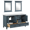 60 inch antique blue countertop Bathroom Vanity