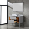 modern grey free standing Bathroom Vanity