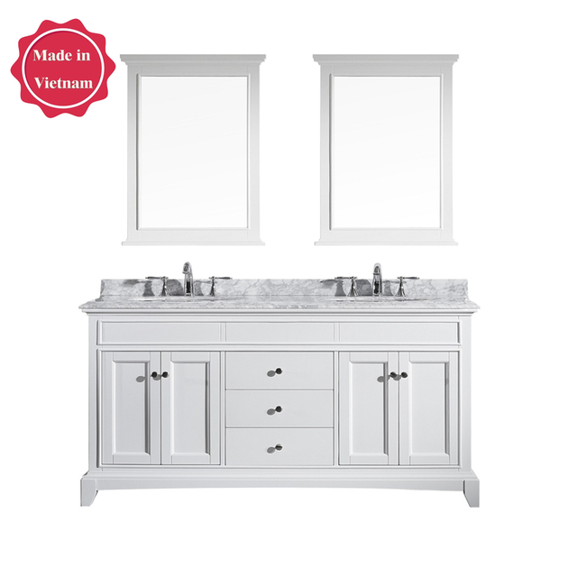 white free standing Bathroom Vanity