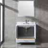 modern gray floor mounted Bathroom Vanity