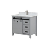 36 inch grey antique corner Bathroom Vanity