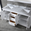 72 inch white modern floor mounted Bathroom Vanity