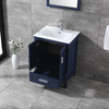 24 inch navy blue corner Bathroom Vanity