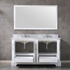 60 inch white free standing Bathroom Vanity