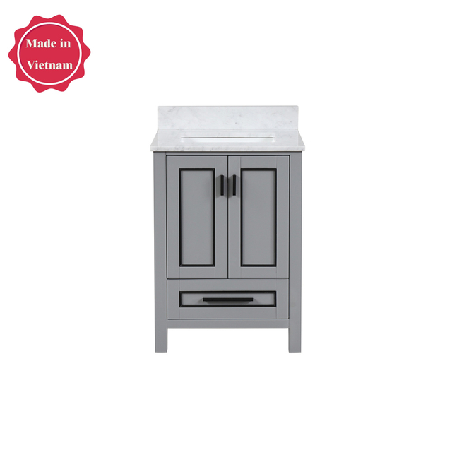 24 inch gray free standing Bathroom Vanity