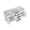 72 inch white corner Bathroom Vanity