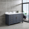 60 inch navy blue free standing Bathroom Vanity