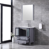 30 inch dark grey floor mounted Bathroom Vanity