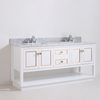 72 inch white floor mounted Bathroom Vanity