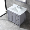 small 36 inch grey Bathroom Vanity