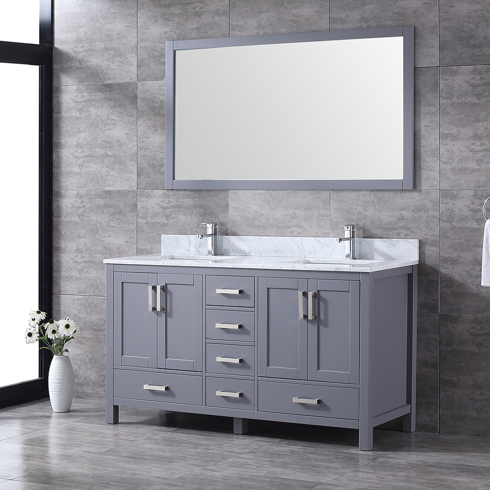 60 inch gray corner Bathroom Vanity