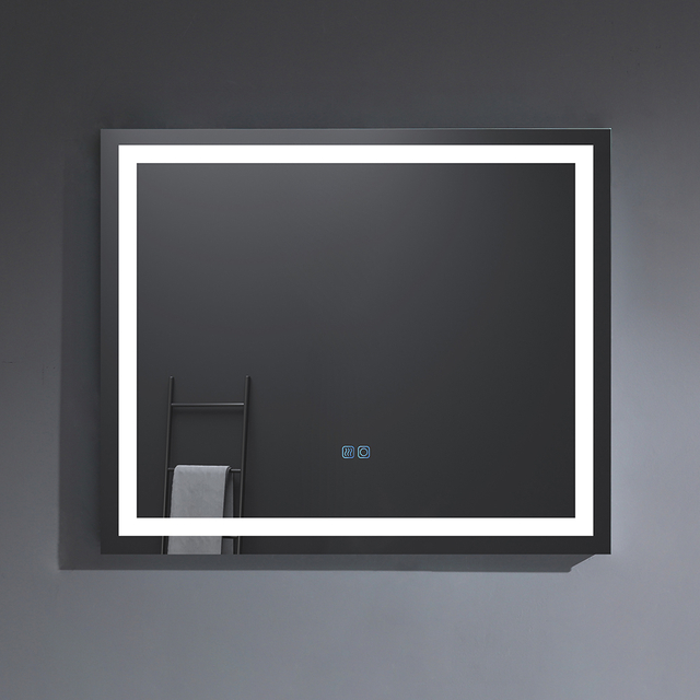 Rectangular UR certificated wall mounted bathroom LED mirror