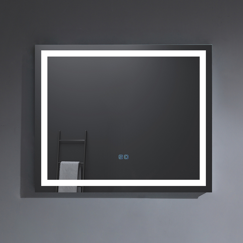 Rectangular UR certificated wall mounted bathroom LED mirror
