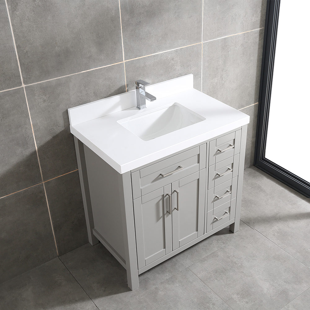 36 inch gray free standing Bathroom Vanity