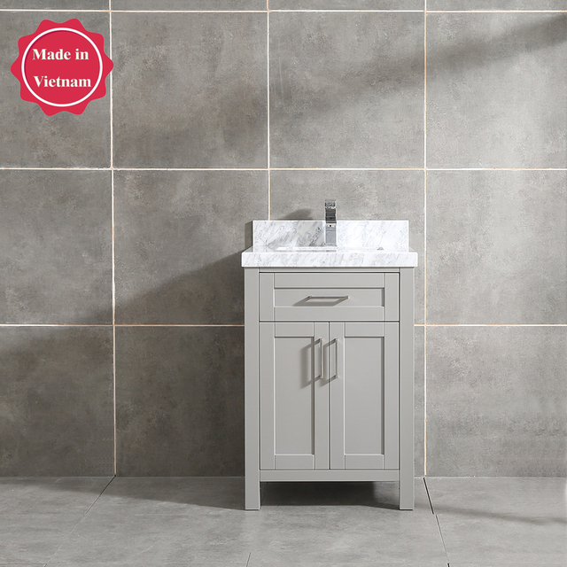 24 inch grey corner Bathroom Vanity