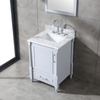 small gray floor mounted Bathroom Vanity