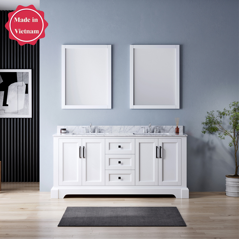 72 inch modern white Bathroom Vanity