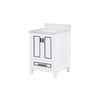 24 inch single white Bathroom Vanity with sink