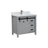 36 inch grey antique corner Bathroom Vanity