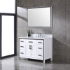 48 inch single white Bathroom Vanity with sink