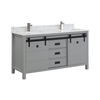 60 inch grey modern Bathroom Vanity for floor