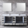 84 inch distressed grey wood Bathroom Vanity